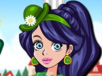 St. Patricks Day is coming! Julie is preparing for the celebration of parade. Look at all these cute green dresses and accessories! Could you help her choose the most beautiful outfit? Have fun! 